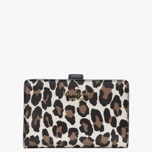 Kate Spade Madison Spotted Leopard Medium Compact Bifold Wallet